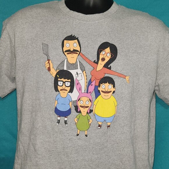 Gray Bob's Burgers T-Shirt, Size L - Picture 1 of 2